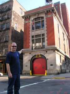 That's me in front of the Ghostbusters firehouse!