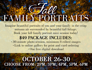 Fall Family Portraits Ad 2014 11x8.5