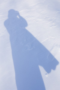 Recent shot of my shadow capturing snow shots!