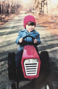 Me on my tractor in the early 80s. My favorite Christmas present of that year!